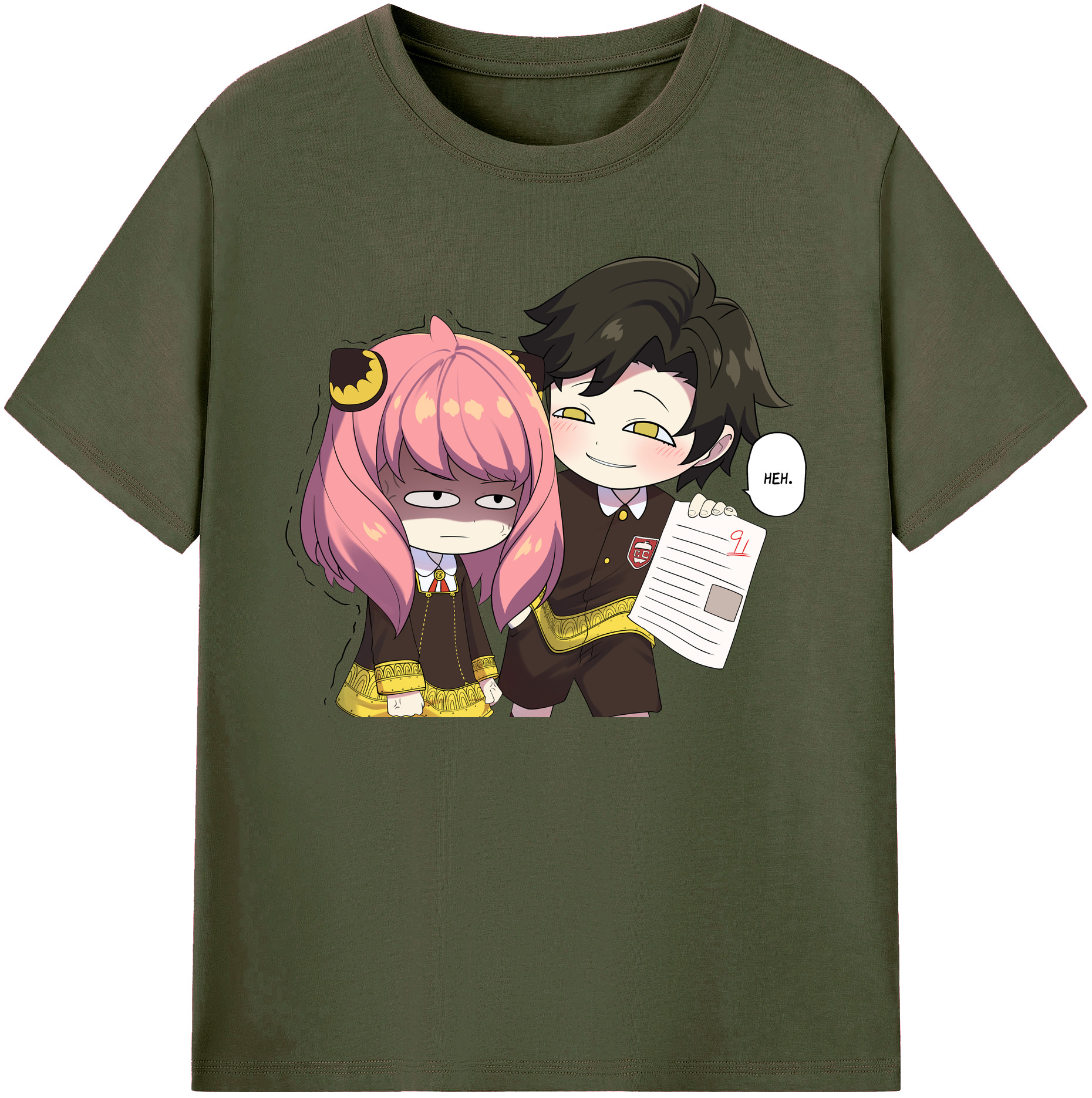 （画像用） SPY×FAMILY间谍家家酒 綿100％ メンズ半袖Tシャツ｜肌触りやわらか＆通気性